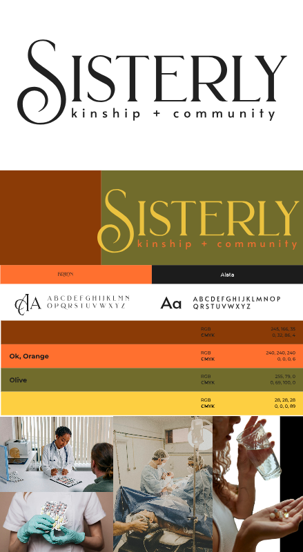 Sisterly kinship brand identity style guide